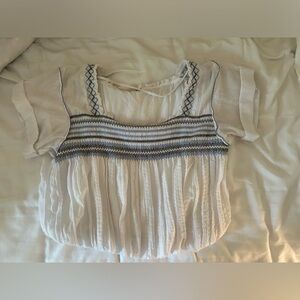 Free people cropped shirt very cute